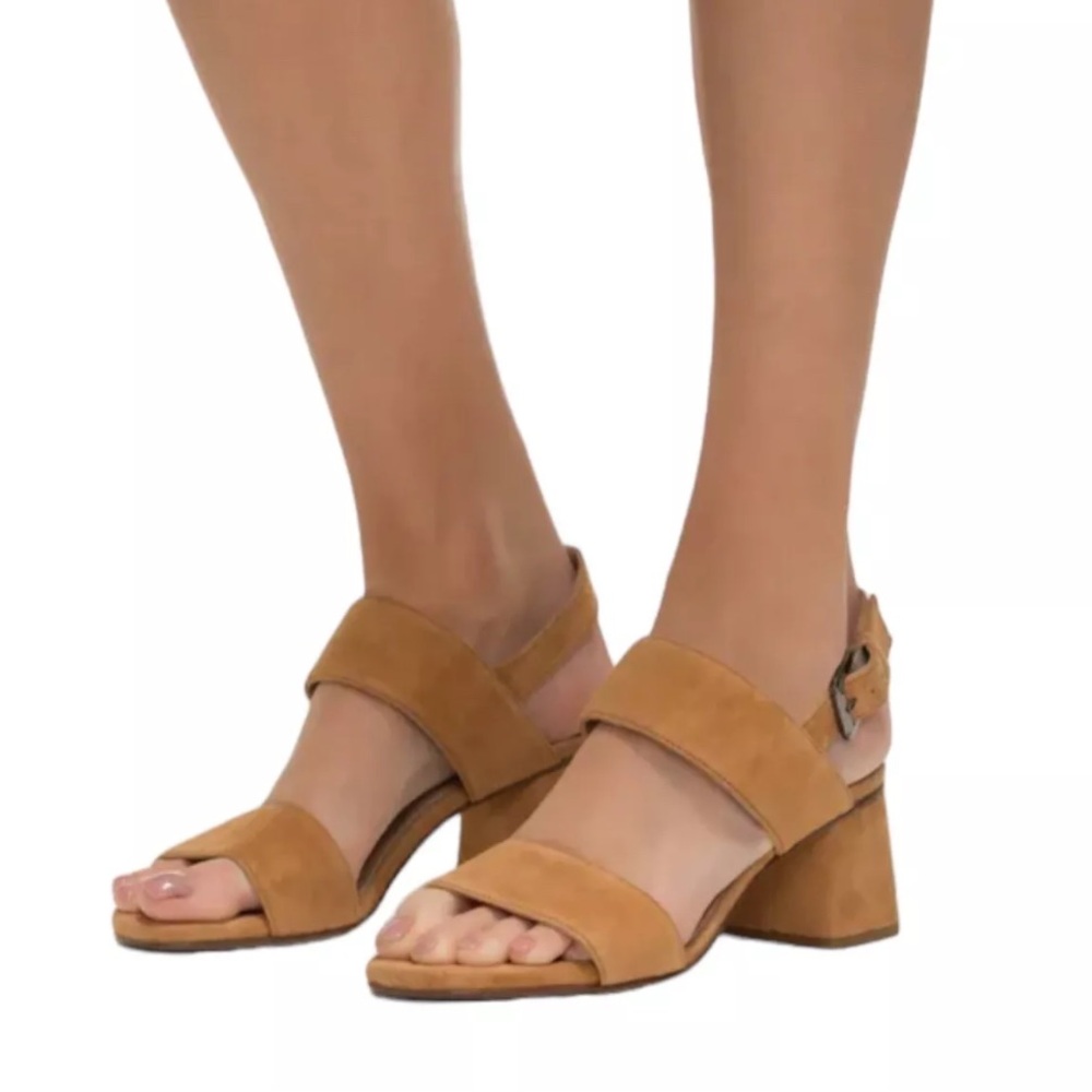 NWT Lamica Leather Cesare Slingback Shoes Size 9.5 EU 41 Camel Made in Italy